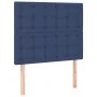 Kopfteil mit LED-Leuchten aus blauem Stoff, 100 x 5 x 118/128 cm von , Kopf- und Fußteile - Ref: Foro24-3122854, Preis: 72,43...