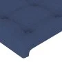 Kopfteil aus blauem Stoff mit LED 203x16x78/88 cm von , Kopf- und Fußteile - Ref: Foro24-3123698, Preis: 77,13 €, Rabatt: %