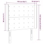 Cabecero con LED de tela marrón oscuro 103x16x118/128 cm de , Cabeceros y pies de cama - Ref: Foro24-3124475, Precio: 92,98 €...