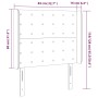 Cabecero con LED de tela gris claro 83x16x118/128 cm de , Cabeceros y pies de cama - Ref: Foro24-3124456, Precio: 82,29 €, De...