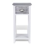 Mesita de noche con 1 cajón gris y blanca de vidaXL, Mesitas de noche - Ref: Foro24-242038, Precio: 49,08 €, Descuento: %