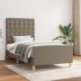 Estructura de cama con cabecero de tela gris taupe 80x200 cm de , Camas y somieres - Ref: Foro24-3125337, Precio: 145,82 €, D...