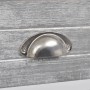 Mesita de noche con 1 cajón gris y blanca de vidaXL, Mesitas de noche - Ref: Foro24-242038, Precio: 49,08 €, Descuento: %