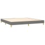 Cama box spring con colchón tela gris oscuro 200x200 cm de , Camas y somieres - Ref: Foro24-3127150, Precio: 583,83 €, Descue...