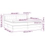 Cama box spring con colchón tela marrón oscuro 200x200 cm de , Camas y somieres - Ref: Foro24-3127152, Precio: 626,79 €, Desc...