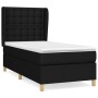 Cama box spring con colchón tela negro 80x200 cm de , Camas y somieres - Ref: Foro24-3128799, Precio: 321,09 €, Descuento: %