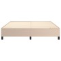 Cama box spring con colchón cuero sintético capuchino 180x200cm de , Camas y somieres - Ref: Foro24-3129050, Precio: 668,53 €...