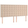 Cama box spring con colchón cuero sintético capuchino 180x200cm de , Camas y somieres - Ref: Foro24-3129050, Precio: 668,53 €...