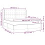 Cama box spring con colchón cuero sintético capuchino 180x200cm de , Camas y somieres - Ref: Foro24-3129050, Precio: 668,53 €...
