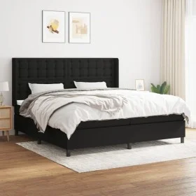Boxspringbett mit schwarzer Stoffmatratze 200x200 cm von , Betten und Lattenroste - Ref: Foro24-3131779, Preis: 694,16 €, Rab...