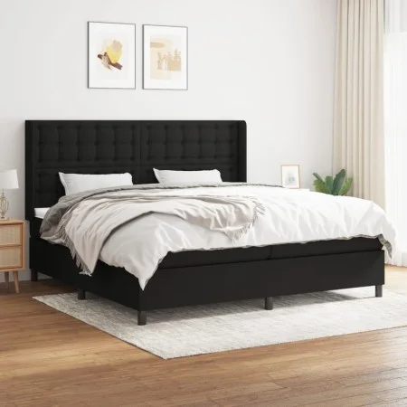 Boxspringbett mit schwarzer Stoffmatratze 200x200 cm von , Betten und Lattenroste - Ref: Foro24-3131779, Preis: 694,16 €, Rab...