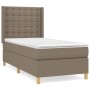 Cama box spring con colchón tela gris taupe 80x200 cm de , Camas y somieres - Ref: Foro24-3132269, Precio: 353,70 €, Descuent...
