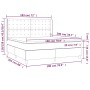 Cama box spring con colchón cuero sintético capuchino 180x200cm de , Camas y somieres - Ref: Foro24-3132518, Precio: 675,12 €...