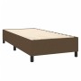 Cama box spring colchón luces LED tela marrón oscuro 100x200cm de , Camas y somieres - Ref: Foro24-3135176, Precio: 376,23 €,...