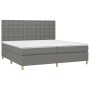 Cama box spring colchón y luces LED tela gris claro 200x200 cm de , Camas y somieres - Ref: Foro24-3135782, Precio: 644,43 €,...