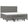 Cama box spring con colchón tela gris oscuro 200x200 cm de , Camas y somieres - Ref: Foro24-3136942, Precio: 765,78 €, Descue...