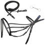 Brida Flash de Cuero Negro con Riendas y Bocado (Poni) de vidaXL, Cabezadas - Ref: Foro24-90895, Precio: 43,40 €, Descuento: %