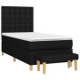 Cama box spring con colchón tela negro 100x200 cm de , Camas y somieres - Ref: Foro24-3137455, Precio: 376,70 €, Descuento: %