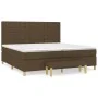 Box spring bed with dark brown fabric mattress 200x200 cm by , Beds and slatted bases - Ref: Foro24-3137504, Price: 780,50 €,...