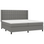 Cama box spring colchón y luces LED tela gris claro 200x200 cm de , Camas y somieres - Ref: Foro24-3138662, Precio: 680,41 €,...