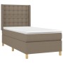Cama box spring colchón y luces LED tela gris taupe 90x200 cm de , Camas y somieres - Ref: Foro24-3139169, Precio: 400,90 €, ...