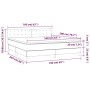 Cama box spring con colchón tela gris taupe 160x200 cm de , Camas y somieres - Ref: Foro24-3140949, Precio: 509,25 €, Descuen...