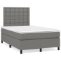 Cama box spring con colchón tela gris oscuro 120x200 cm de , Camas y somieres - Ref: Foro24-3142082, Precio: 437,60 €, Descue...