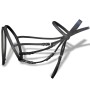 Brida Flash de Cuero Negro con Riendas y Bocado (Caballo Percherón) de vidaXL, Cabezadas - Ref: Foro24-90896, Precio: 41,82 €...
