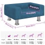 Cama para perros de terciopelo azul 50x40x26,5 cm en Camas para perros | Comprar online en Foru.es