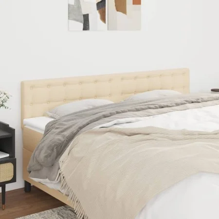 Headboards 2 units of cream-colored fabric 80x5x78/88 cm by , Headboards and footboards - Ref: Foro24-346481, Price: 66,97 €,...