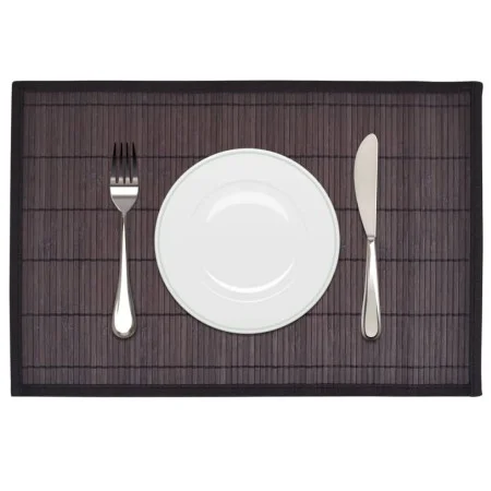 6 salvamanteles de bambú 30x45 cm marrón oscuro by vidaXL, Placemats - Ref: Foro24-242110, Price: 18,94 €, Discount: %