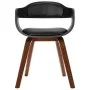 Silla de comedor de madera curvada y cuero artificial de vidaXL, Sillas de comedor - Ref: Foro24-241684, Precio: 134,12 €, De...