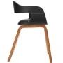 Silla de comedor de madera curvada y cuero artificial de vidaXL, Sillas de comedor - Ref: Foro24-241684, Precio: 134,12 €, De...