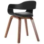 Silla de comedor de madera curvada y cuero artificial de vidaXL, Sillas de comedor - Ref: Foro24-241684, Precio: 134,12 €, De...