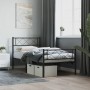Estructura de cama con cabecero y estribo metal negro 107x203cm de , Camas y somieres - Ref: Foro24-372291, Precio: 79,24 €, ...