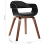 Silla de comedor de madera curvada y cuero artificial de vidaXL, Sillas de comedor - Ref: Foro24-241684, Precio: 143,80 €, De...