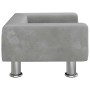 Cama para perros de terciopelo gris claro 50x40x26,5 cm en Camas para perros | Comprar online en Foru.es