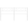 Cabecero de metal blanco 160 cm de , Cabeceros y pies de cama - Ref: Foro24-372361, Precio: 28,52 €, Descuento: %