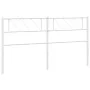 White metal headboard 160 cm by , Headboards and footboards - Ref: Foro24-372361, Price: 27,95 €, Discount: %