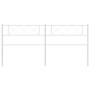 Cabecero de metal blanco 193 cm de , Cabeceros y pies de cama - Ref: Foro24-372363, Precio: 32,08 €, Descuento: %