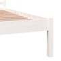 Estructura de cama madera maciza de pino blanco 90x190 cm de , Camas y somieres - Ref: Foro24-810396, Precio: 74,54 €, Descue...