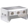 Mesa de centro de estilo aviador con 3 cajones estilo vintage de vidaXL, Mesas de centro - Ref: Foro24-242119, Precio: 378,72...