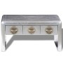 Mesa de centro de estilo aviador con 3 cajones estilo vintage de vidaXL, Mesas de centro - Ref: Foro24-242119, Precio: 378,72...