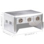 Mesa de centro de estilo aviador con 3 cajones estilo vintage de vidaXL, Mesas de centro - Ref: Foro24-242119, Precio: 378,72...