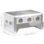 Mesa de centro de estilo aviador con 3 cajones estilo vintage de vidaXL, Mesas de centro - Ref: Foro24-242119, Precio: 371,70...