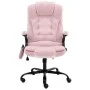 Sillón de oficina de masaje terciopelo rosa de , Sillas de oficina - Ref: Foro24-20574, Precio: 261,36 €, Descuento: %