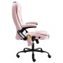 Sillón de oficina de masaje terciopelo rosa de , Sillas de oficina - Ref: Foro24-20574, Precio: 267,05 €, Descuento: %