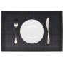 6 salvamanteles de bambú 30x45 cm negro de vidaXL, Manteles individuales - Ref: Foro24-242109, Precio: 15,27 €, Descuento: %