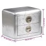 Mesa auxiliar estilo aviador con 2 cajones vintage de vidaXL, Mesas auxiliares - Ref: Foro24-242116, Precio: 240,56 €, Descue...