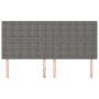 Cabeceros 4 unidades de tela gris oscuro 100x5x78/88 cm de , Cabeceros y pies de cama - Ref: Foro24-3116789, Precio: 122,94 €...